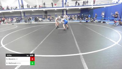 157 lbs Round Of 64 - Garrett Bowers, Air Force Academy vs Keegan Rothrock, Brown University