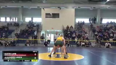 165 lbs Semifinal - Austin Lamb, Rochester Institute Of Technology vs Alexander LaVeck, McDaniel College