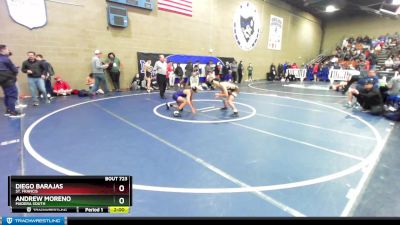 106 lbs Champ. Round 3 - Andrew Moreno, Madera South vs Diego Barajas, St. Francis