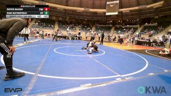 100 lbs Final - Royce Baugh, Team Tulsa Wrestling Club vs Sam Satterfield, Tulsa Blue T Panthers