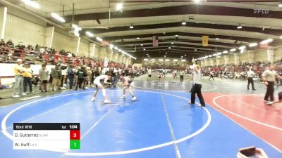 116 lbs Round Of 16 - DeMarcos Gutierrez, Alamosa vs West Huff, La Veta