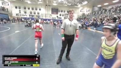 85 lbs Semifinal - Kyler Parry, Mountainside vs Joey Sanchez, Deer Park