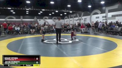 55 lbs Round 3 (8 Team) - Jacob Burkett, Steller Trained vs Kolby Pitzen, Team Ohio (OH)