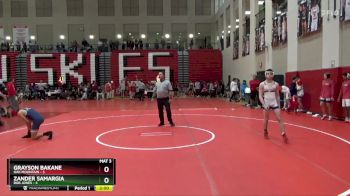132 lbs Semis & Wb (16 Team) - Grayson Bakane, Oak Mountain vs Zander Samargia, Bob Jones