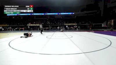 125 lbs Consi Of 16 #1 - Thomas Milligan, Connecticut vs Sean Herlihy, South Florida