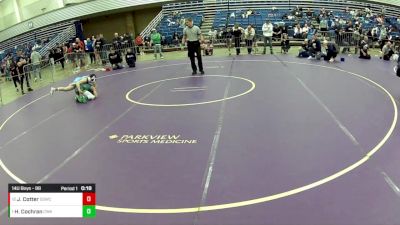 14U Boys - 88 lbs Semis - Haedyn Cochran, Contenders Wrestling Academy vs Joey Cotter, South Side Wrestling Club