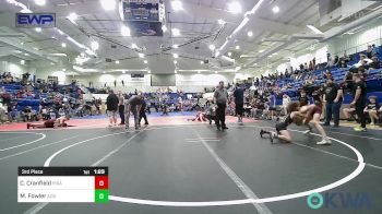 88 lbs 3rd Place - Camden Cranfield, Pirate Wrestling Club vs Mason Fowler, Ada Youth Wrestling