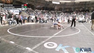 49 lbs Consolation - Pryce Patton, Madill Takedown vs Aston Amatucci, Team Tulsa Wrestling Club