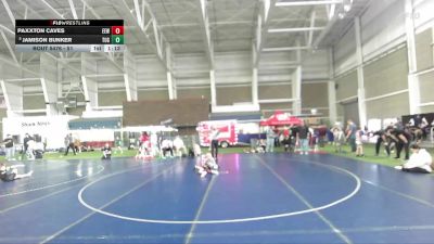 51 lbs 5th Place Match - Jamison Bunker, TUG vs Paxxton Caves, Evanston Elite Wrestling