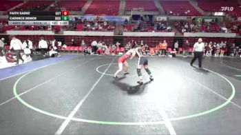 145 lbs Round 2 - Quarters & 1st Wb (16 Team) - Cadence Demoe, Rockwall vs Faith Saenz, Katy