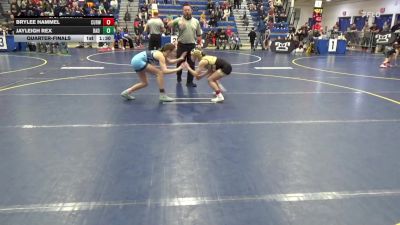 96 lbs Quarterfinal - Brylee Hammel, Curwensville vs Jayleigh Rex, Bad Karma