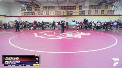 110 lbs Quarterfinal - Leslie De Anda, Bakersfield College vs Sabrina Garcia, Cerritos College