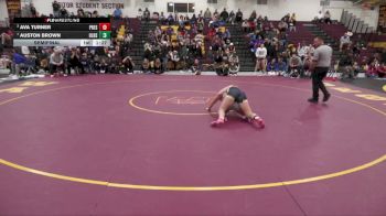 135 lbs Semifinal - Ava Turner, Preston HS vs Auston Brown, United Local HS