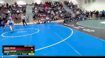 132 lbs Cons. Round 5 - Jaxon Weske, Cokeville vs Aidan Sawyer, Sheridan