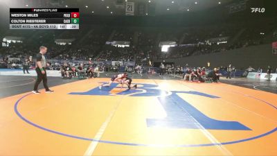 4A Boys 113 lbs Cons. Round 1 - Colton Riesterer, Cascade Boys vs Weston Miles, Phoenix Boys