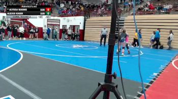 115 lbs Cons. Round 2 - Alyssa Manns, 1 On 1 vs Alexis Kiger, Yorktown Wrestling Club