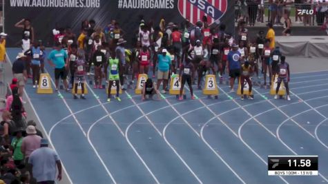 Youth Boys' 100m Championship, Semi-Finals 3 - Age 13