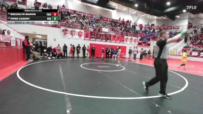 JH 102 lbs Champ. Round 1 - Brooklyn Marvin, YUKON vs Piper Cozort, BIXBY