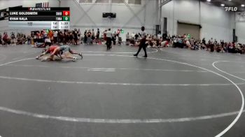 132 lbs Round 1 (4 Team) - Luke Goldsmith, Savage WA Black vs Evan Sala, TDWC Maniacs