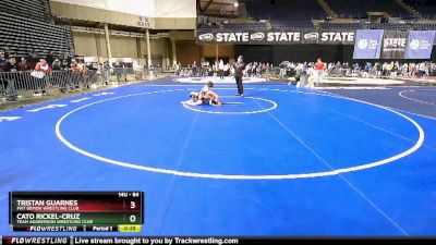 84 lbs Semifinal - Tristan Guarnes, Mat Demon Wrestling Club vs Cato Rickel-Cruz, Team Aggression Wrestling Club