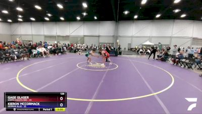 126 lbs Placement Matches (16 Team) - Gage Glaser, North Dakota Red vs Kieron McCormack, Georgia Blue