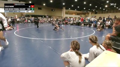 50 lbs Round 1 - John Moses Tunnell Walker, Tough House Wrestling Club vs Cole Hahn, Backyard Brawlers