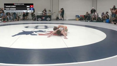 52 kg Cons. Sub-quarters - Noah Losey, Bishop McCort High School Wrestling vs Nox O'Brien, Wasatch Wrestling Club