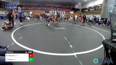 62 lbs Rr Rnd 3 - Mazelyn Mooney, Geary Youth Wrestling vs N`cyla Brown, OKC Saints Wrestling