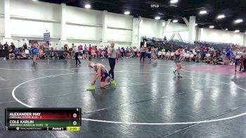 126 lbs Round 7 (8 Team) - Alexander May, Carolina Exteme Blue vs Cole Karlin, Nebraska Heroes (B Team)