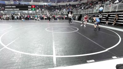 120 lbs 5th Place - Landon Ries, Premier vs Benjamin Fisher, Hurricane Wr Ac