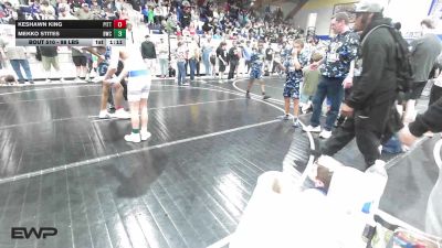 98 lbs Quarterfinal - Keshawn King, Pittbull Wrestling Academy vs Mekko Stites, Berryhill Wrestling Club