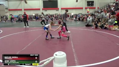 50 lbs Round 2 - Baylee Mizell, Stronghold vs Emry Smith, Arab Youth Wrestling