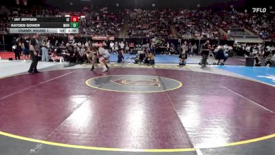 6A 132 lbs Champ. Round 1 - Jay Jeppsen, Centennial vs Kayden Gower, Mountain View