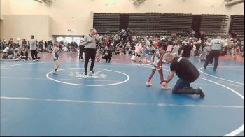 55 lbs Rr Rnd 1 - Xzonnah Hawkins, NewWhale Purple - Girls vs Lucy Milgrim, MGW Black Widows - Girls