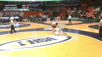 2A 190 lbs Semifinal - Foley Calcagno, Elmhurst (IC Catholic) vs Marco Casillas, Mahomet (M.-Seymour)