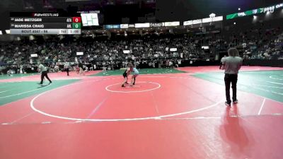 98 lbs Champ. Round 2 - Jade Metzger, ATAA vs Marissa Craig, AVL1