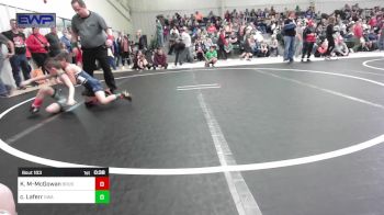 55 lbs Quarterfinal - Knox Martin-McGowan, Brushy Wrestling Club vs Cash Laferr, Greenwood Wrestling Academy