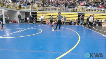 46 lbs Round Of 16 - Paysen Spurgeon, Cushing Tigers vs Pryor Arnold, Cowboy Wrestling Club