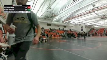 110 lbs 1st Place Match - Dash Mogan, Laurel Middle School vs Walter Geer, Cody Middle School