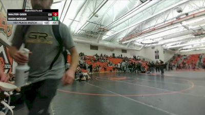 110 lbs 1st Place Match - Dash Mogan, Laurel Middle School vs Walter Geer, Cody Middle School