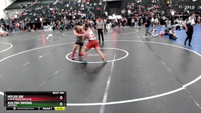 285 lbs 2nd Place Match - Kolten Simons, Centura vs Myles Ide, Cozad Wrestling Club