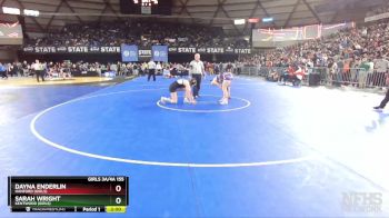 Girls 3A/4A 155 Semifinal - Sarah Wright, Kentwood (Girls) vs Dayna Enderlin, Hanford (Girls)