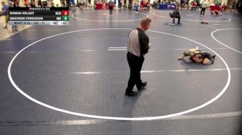 10U - 71 lbs Cons. Round 2 - Roman Helget, Rolling Thunder vs Grayson Ferguson, Owatonna Wrestling Academy