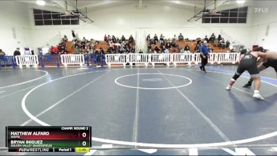 175 lbs Champ. Round 2 - Bryan Iniguez, Golden Valley (Bakersfield) vs Matthew Alfaro, South