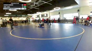138 lbs Cons. Round 1 - Joel Loza, Canyon Springs vs Logan Cannon, Serrano