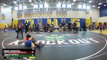 170 lbs Champ Round 1 (16 Team) - Brody Jeckovcich, Team Osceola Gateway Wrestling Club vs Adrian Castillo, A`Dale