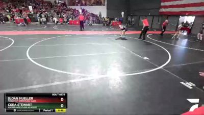 95 lbs Cons. Round 4 - Sloan Mueller, Mollitium Wrestling Club vs Cora Stewart, Askren Wrestling Academy