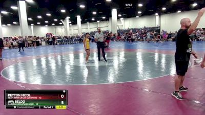 130 lbs Round 6 (8 Team) - Addison Cozzens, Team Iowa Crazy Coconuts vs Catalina Pacheco, Illinois Cornstars Gold