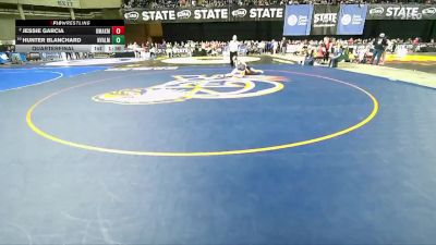 Boys 1A 144 lbs Quarterfinal - Hunter Blanchard, Naches Valley vs Jessie Garcia, Omak