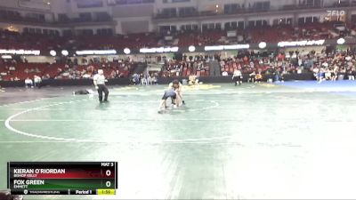 120 lbs Quarterfinal - Kieran O`Riordan, Bishop Kelly vs Fox Green, Emmett